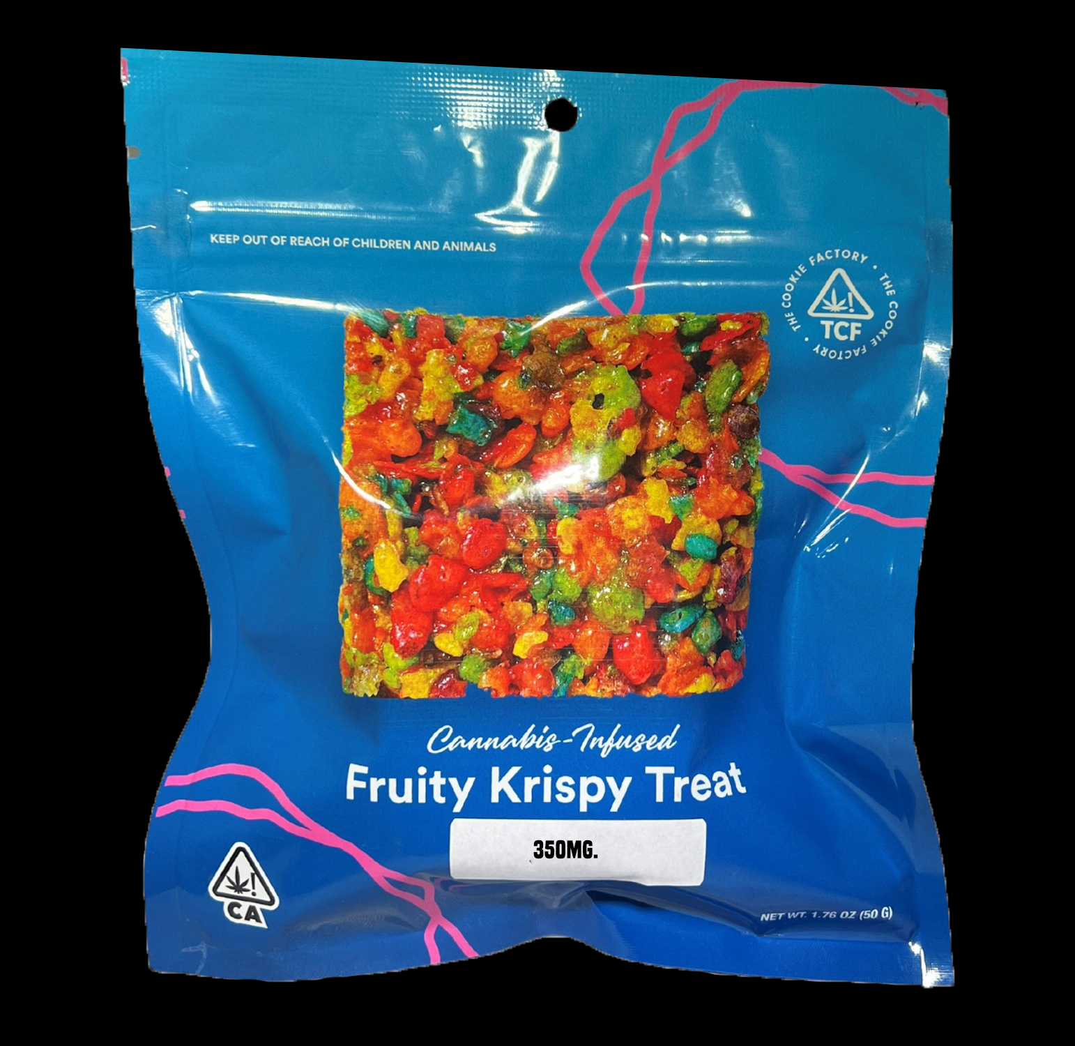 Fruity Krispy Treat, 350mg. 1 Fruity Krispy Treat, 350mg.