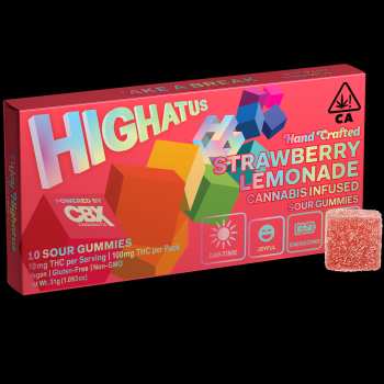 Highatus - Strawberry Lemonade Sour Gummy 10pk