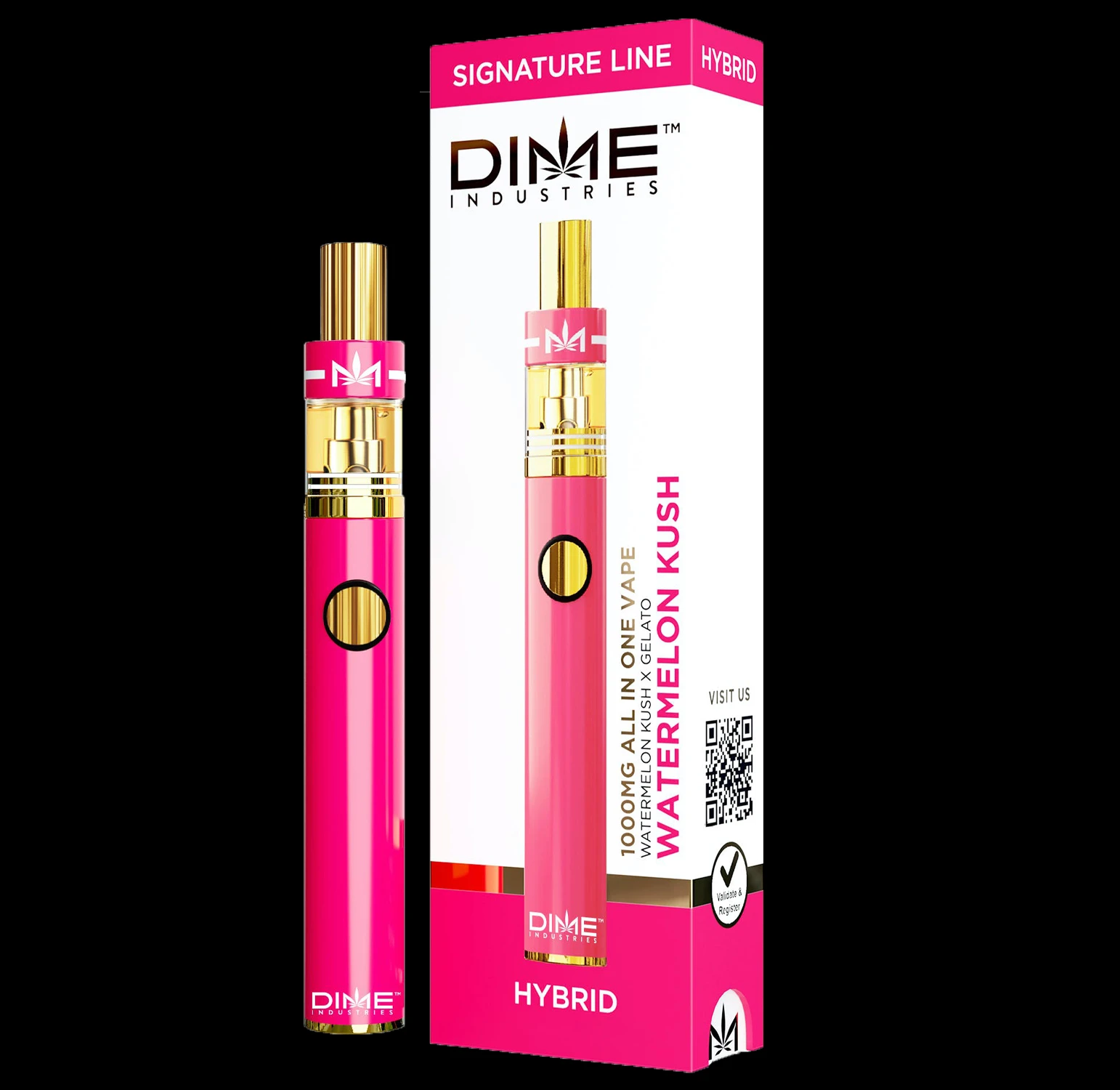 Dime Industries - Watermelon Kush (1000mg) All in One Device 1 Dime Industries Watermelon Kush 1G