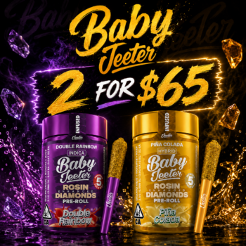 Baby Jeeter Rosin Enhanced Mini PreRolls - 2 for $65