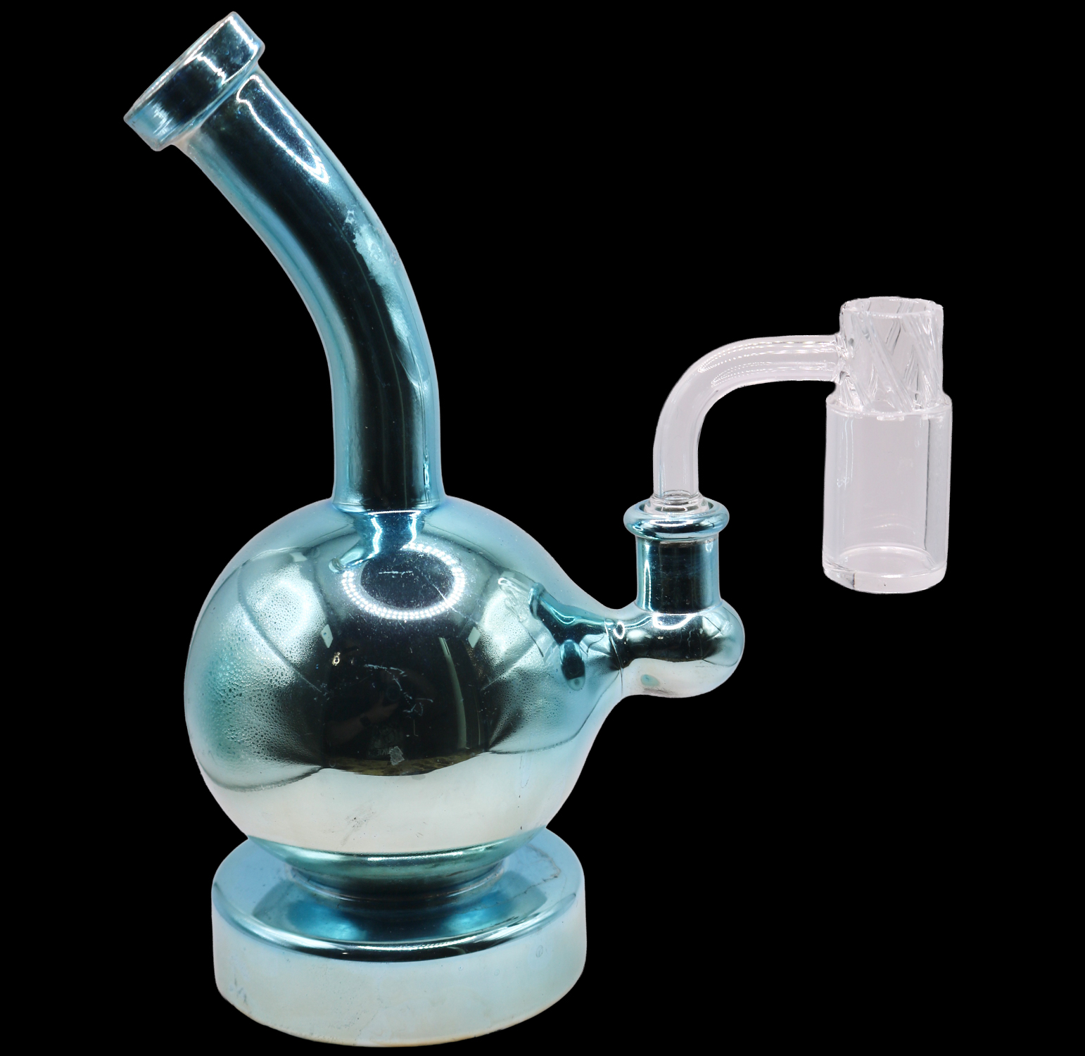 5" Metallic Sphere Mini Bong 1 5" Metallic Sphere Mini Bong