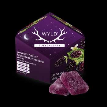 WYLD - Boysenberry 1:1:1 CBD:CBN + Indica Enhanced Gummies