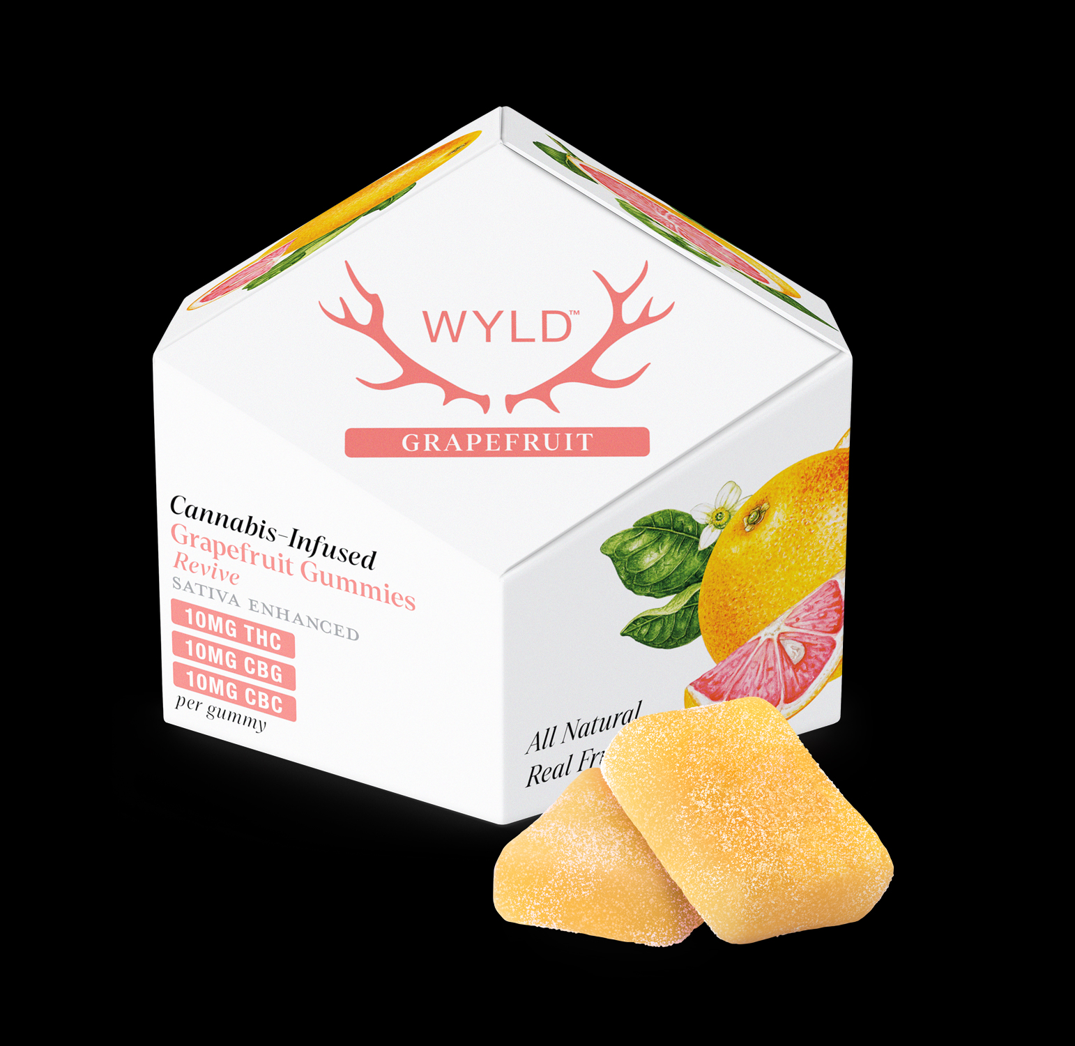 WYLD - Grapefruit 1:1:1 CBG:CBC + Sativa Enhanced Gummies 1 WYLD - Grapefruit 1:1:1 CBG:CBC + Sativa Enhanced Gummies