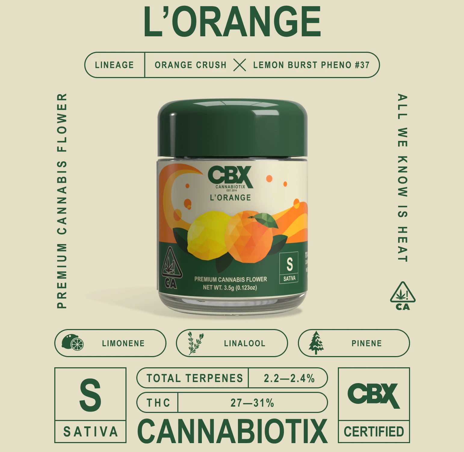 Cannabiotix - L'Orange Premium Flower 3.5G 4 Cannabiotix - L'Orange Premium Flower 3.5G - Image 4