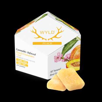 WYLD - Peach 2:1 CBD + Hybrid Enhanced Gummies | 100:50mg