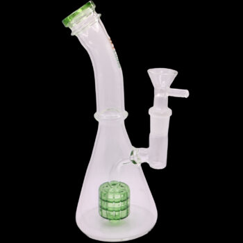 8” WY Glass Curved Neck Bong