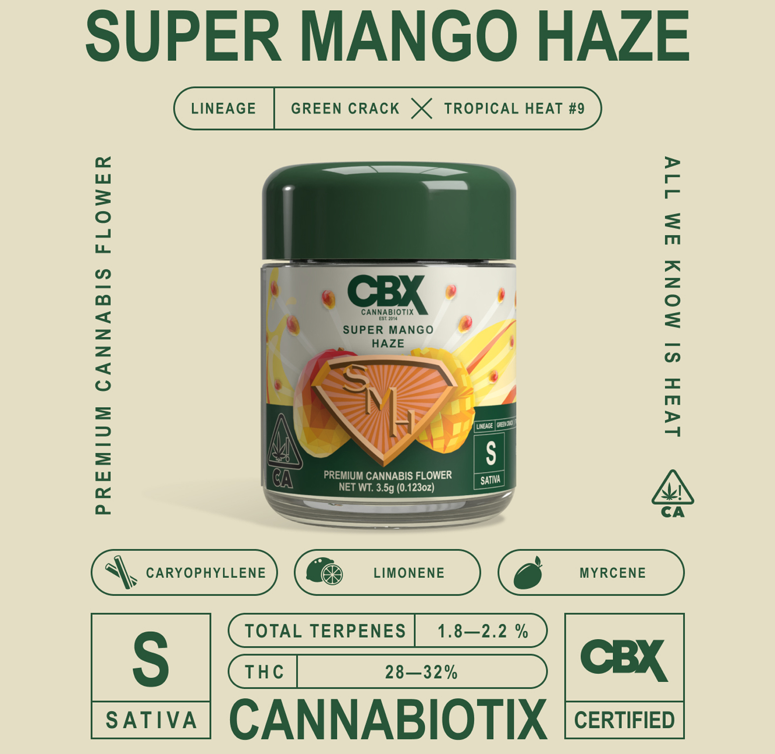 Cannabiotix - Super Mango Haze Premium Flower 3.5G 3 Cannabiotix - Super Mango Haze Premium Flower 3.5G - Image 3