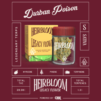 Heirbloom Legacy Flower - Durban Poison 3.5G 9 Heirbloom Legacy Flower - Durban Poison 3.5G - Image 5