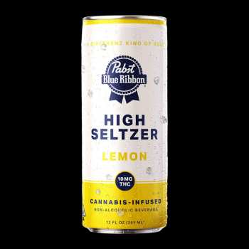 PABST | PBR Infused High Seltzer - HIGH LEMON | 10mg | Single Can