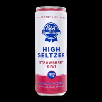 PABST | PBR Infused High Seltzer - STRAWBERRY KIWI | 10mg | Single Can