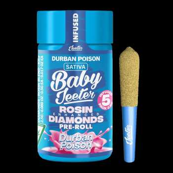 Baby Jeeter – Durban Poison Rosin Enhanced Diamond Pre-Roll