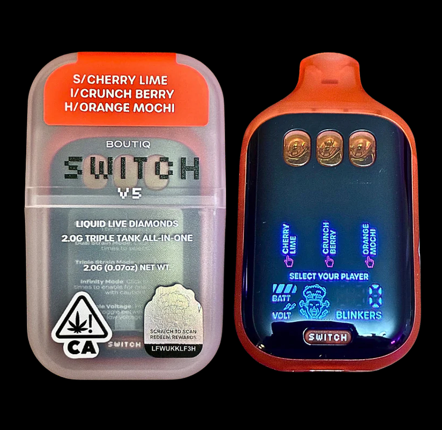 BOUTIQ Switch Triple Tank 2G - Cherry Lime x Crunch Berry x Orange Mochi 1 BOUTIQ Switch Triple Tank 2G - Cherry Lime x Crunch Berry x Orange Mochi