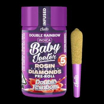 Baby Jeeter - Double Rainbow Rosin Enhanced Diamond Pre-Roll