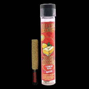 Rollers Delight | High Roller | Lemon Bar | Infused Preroll | 1g | Sativa
