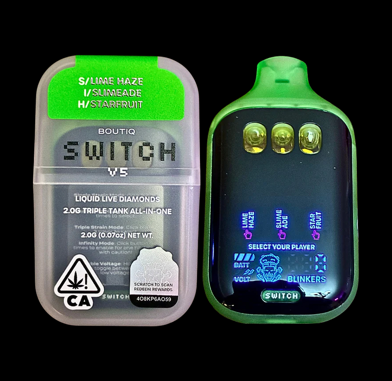 BOUTIQ Switch Triple Tank 2G - Lime Haze x Slimeade x Starfruit 1 BOUTIQ Switch Triple Tank 2G - Lime Haze x Slimeade x Starfruit