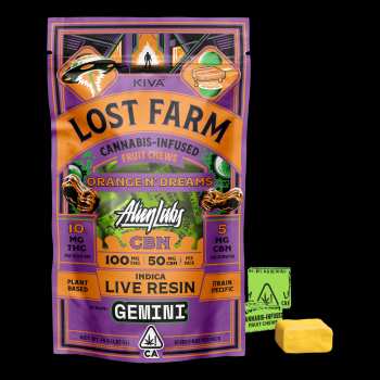 Lost Farm x Alien Labs - Orange 'N Dreams x Gemini CBN Live Resin Chews (100mg/50mg)