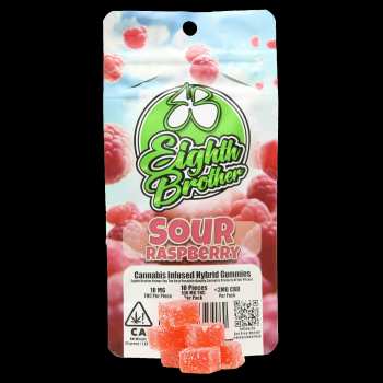 Eighth Brother - Sour Raspberry Gummies 10 pack (100mg)
