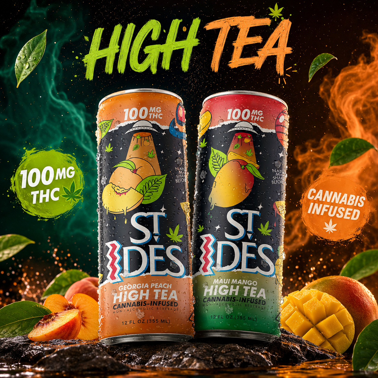 St Ides - Maui Mango 12oz High Tea (100mg) 2 St Ides - Maui Mango 12oz High Tea (100mg) - Image 2