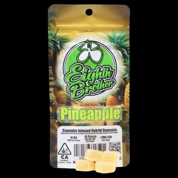 Eighth Brother - Pineapple Gummies 10 pack (100mg)
