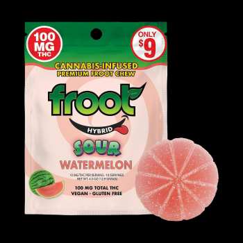 Froot - Sour Watermelon Single Cut-to-dose Gummy (100mg)