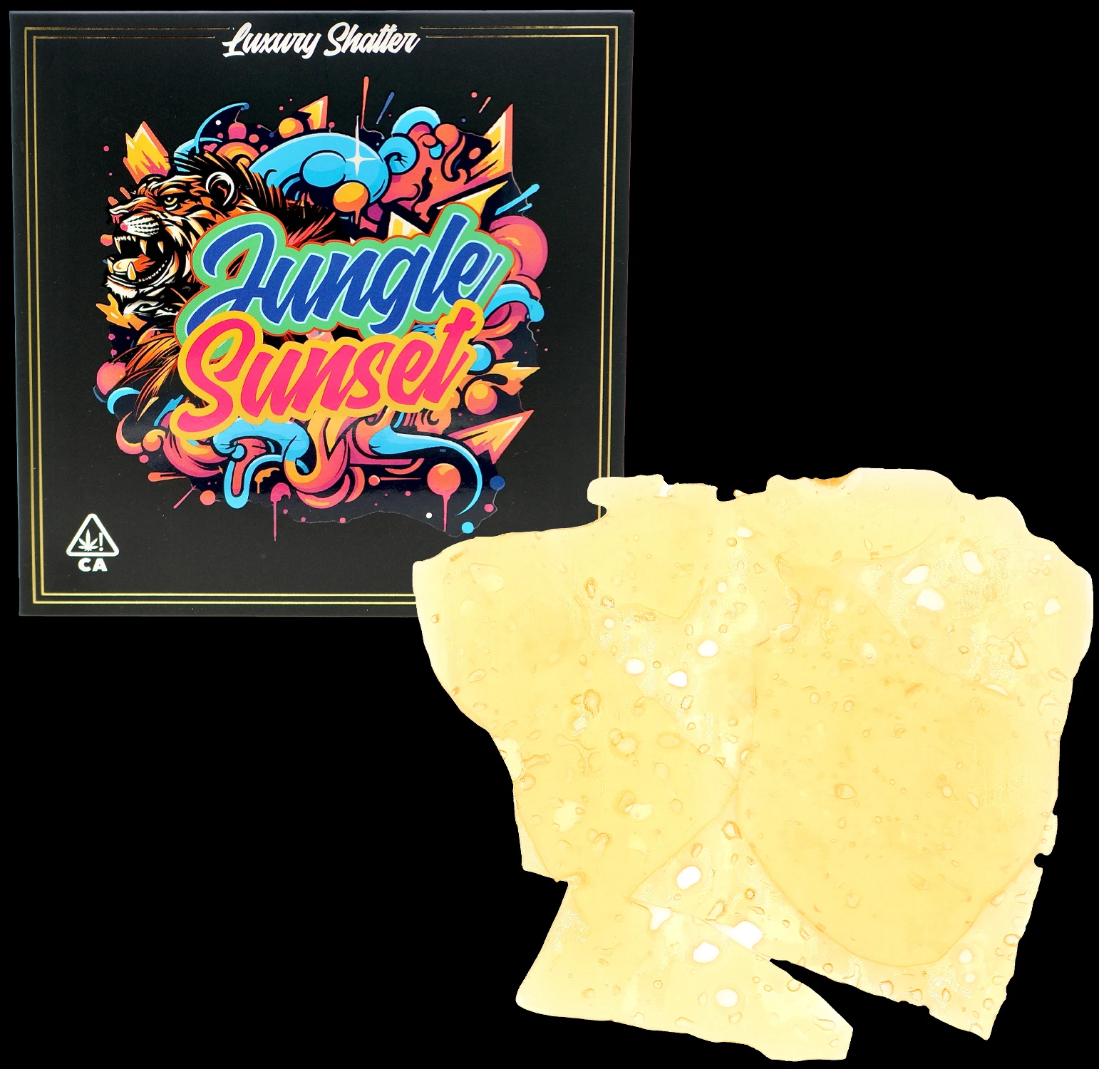 Goldiez Shatter - Jungle Sunset (0.5 Oz.) 1 Goldiez Shatter - Jungle Sunset (0.5 Oz.)