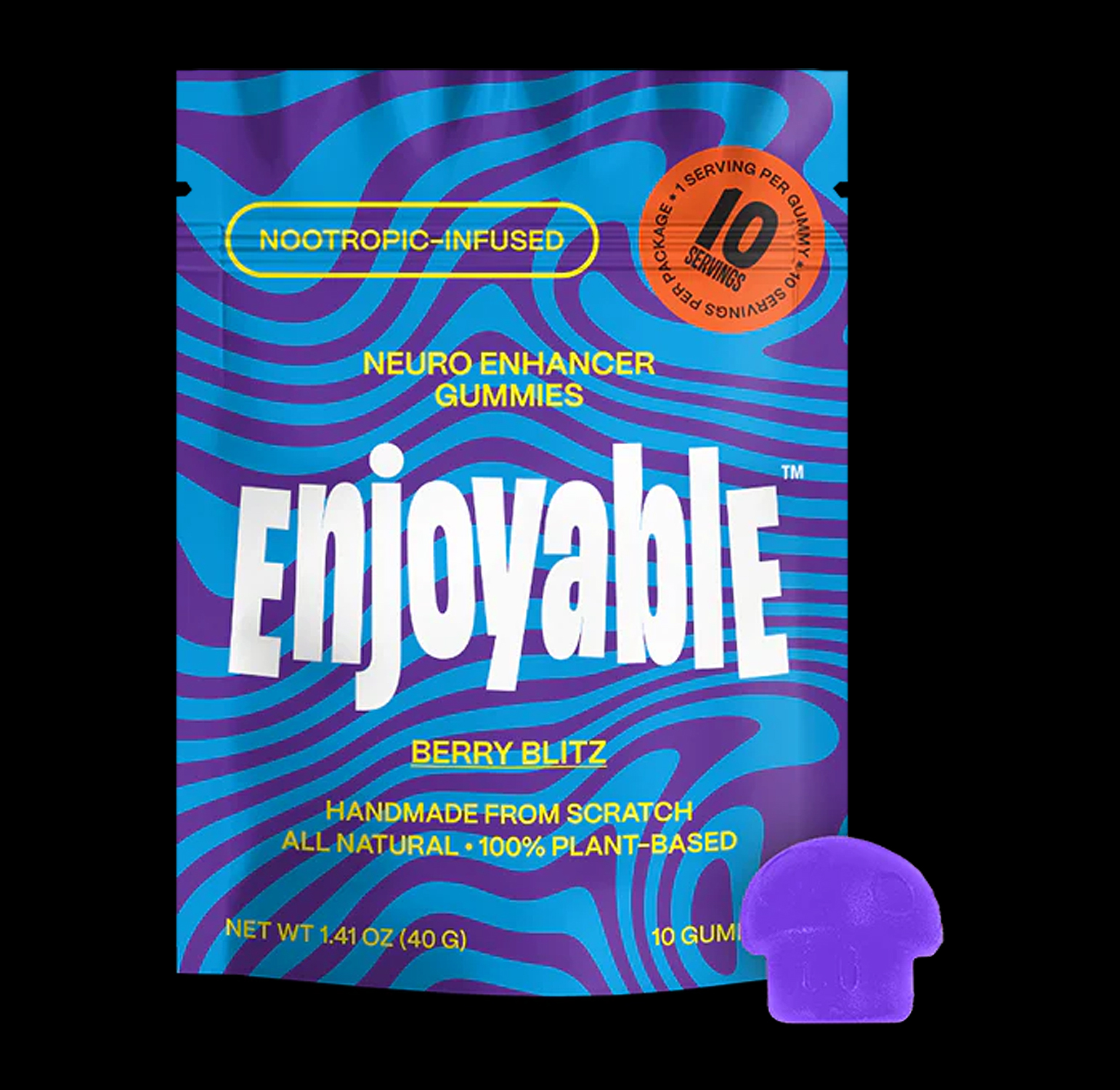 Enjoyable – Neuro Enhancer Berry Blitz Vegan Gummies 1 Enjoyable – Neuro Enhancer Berry Blitz Vegan Gummies