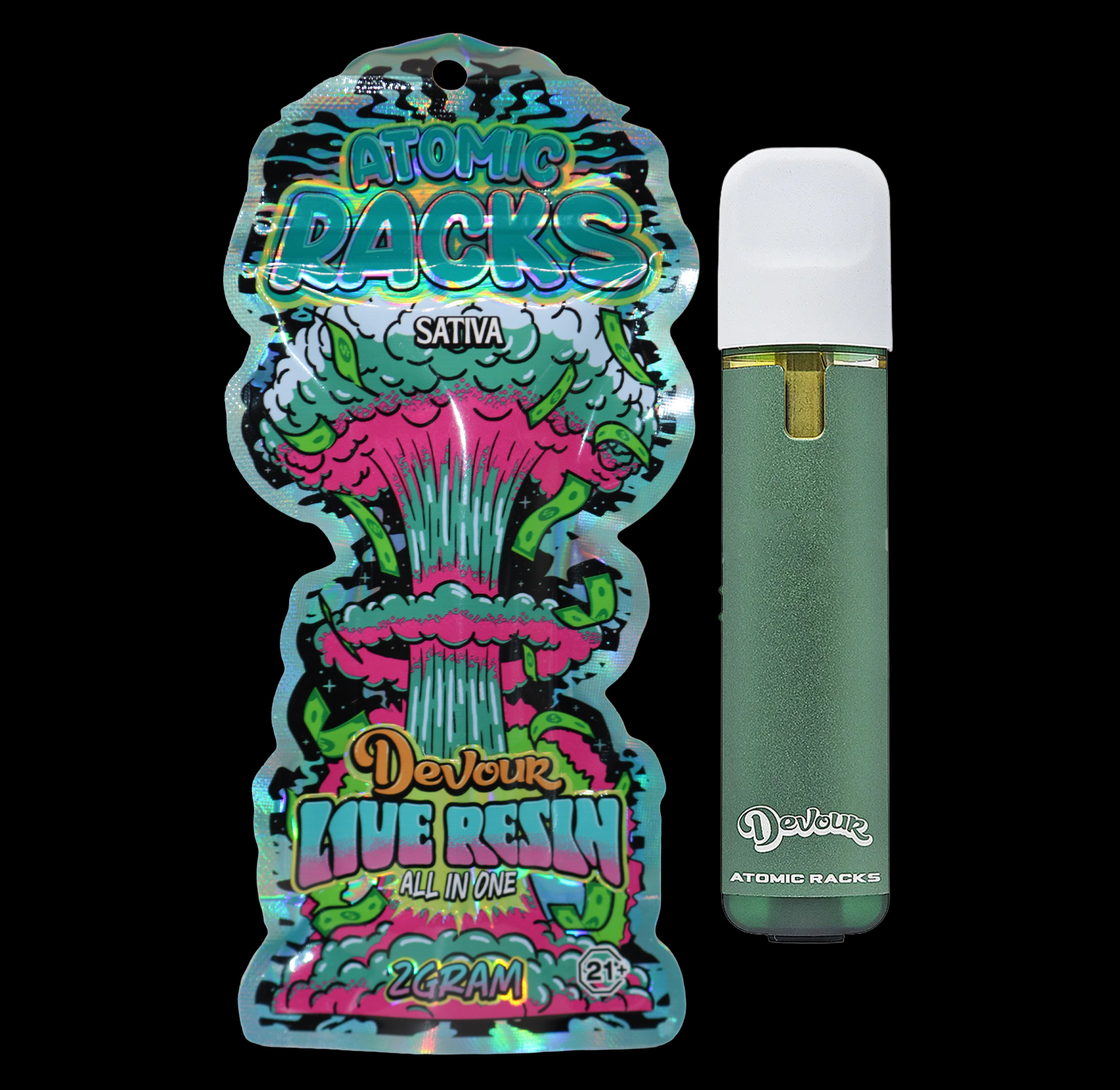 Devour Live Resin All-in-One (2g) – Atomic Racks 1 Devour Live Resin All-in-One (2g) – Atomic Racks