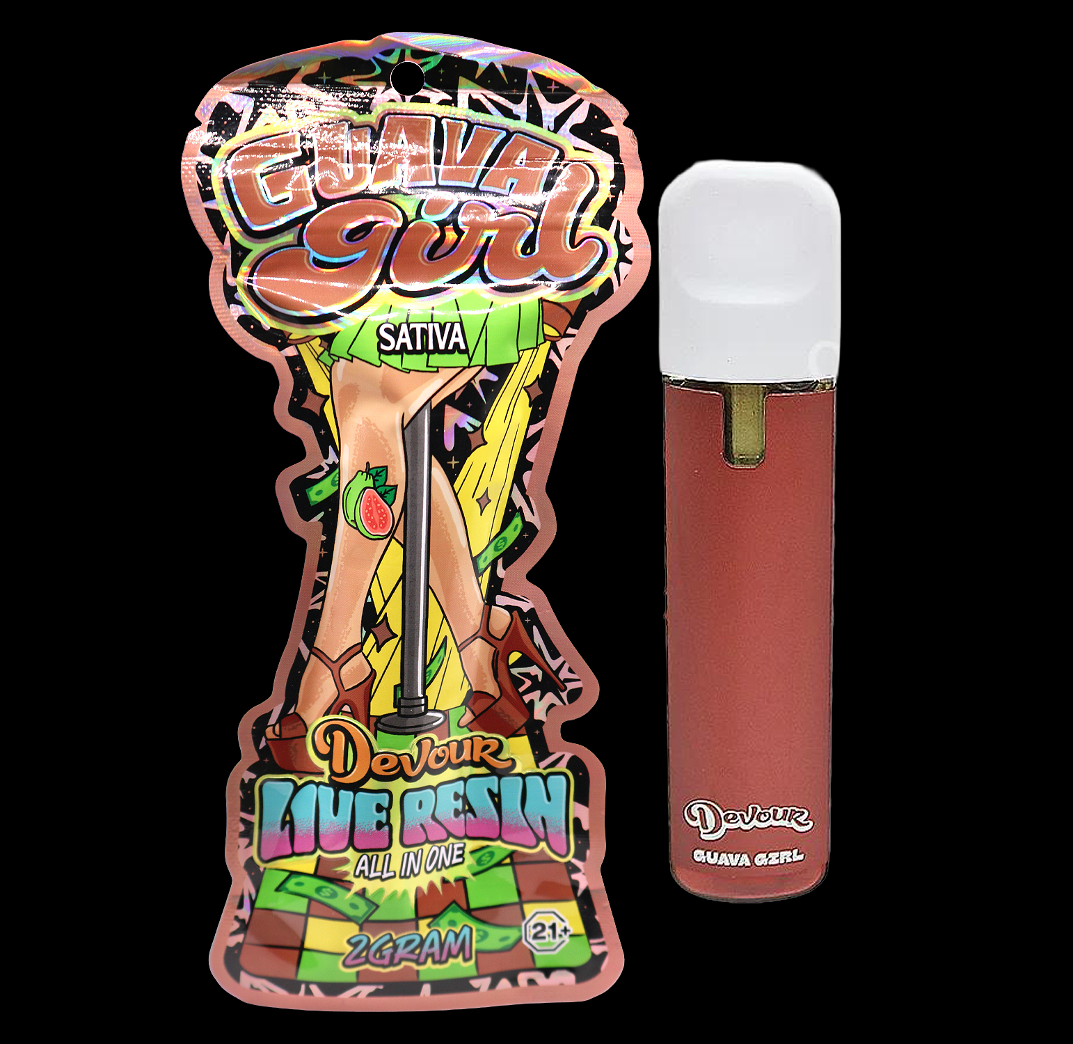 Devour Live Resin All-in-One (2g) – Guava Girl 1 Devour Live Resin All-in-One (2g) – Guava Girl