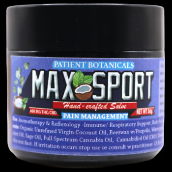 Patient Botanicals - Max Sport Rub, 400mg. (THC/CBD) 5 Patient Botanicals - Max Sport Rub, 400mg. (THC/CBD) 2
