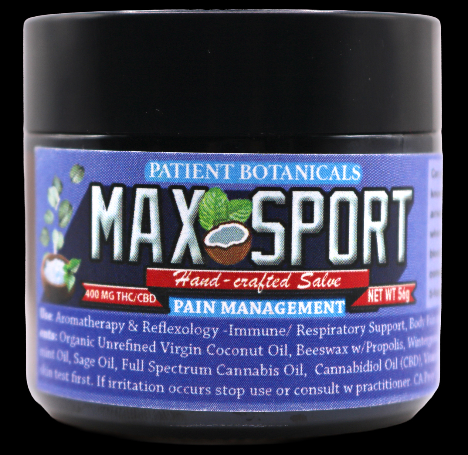 Patient Botanicals - Max Sport Rub, 400mg. (THC/CBD) 3 Patient Botanicals - Max Sport Rub, 400mg. (THC/CBD) - Image 3