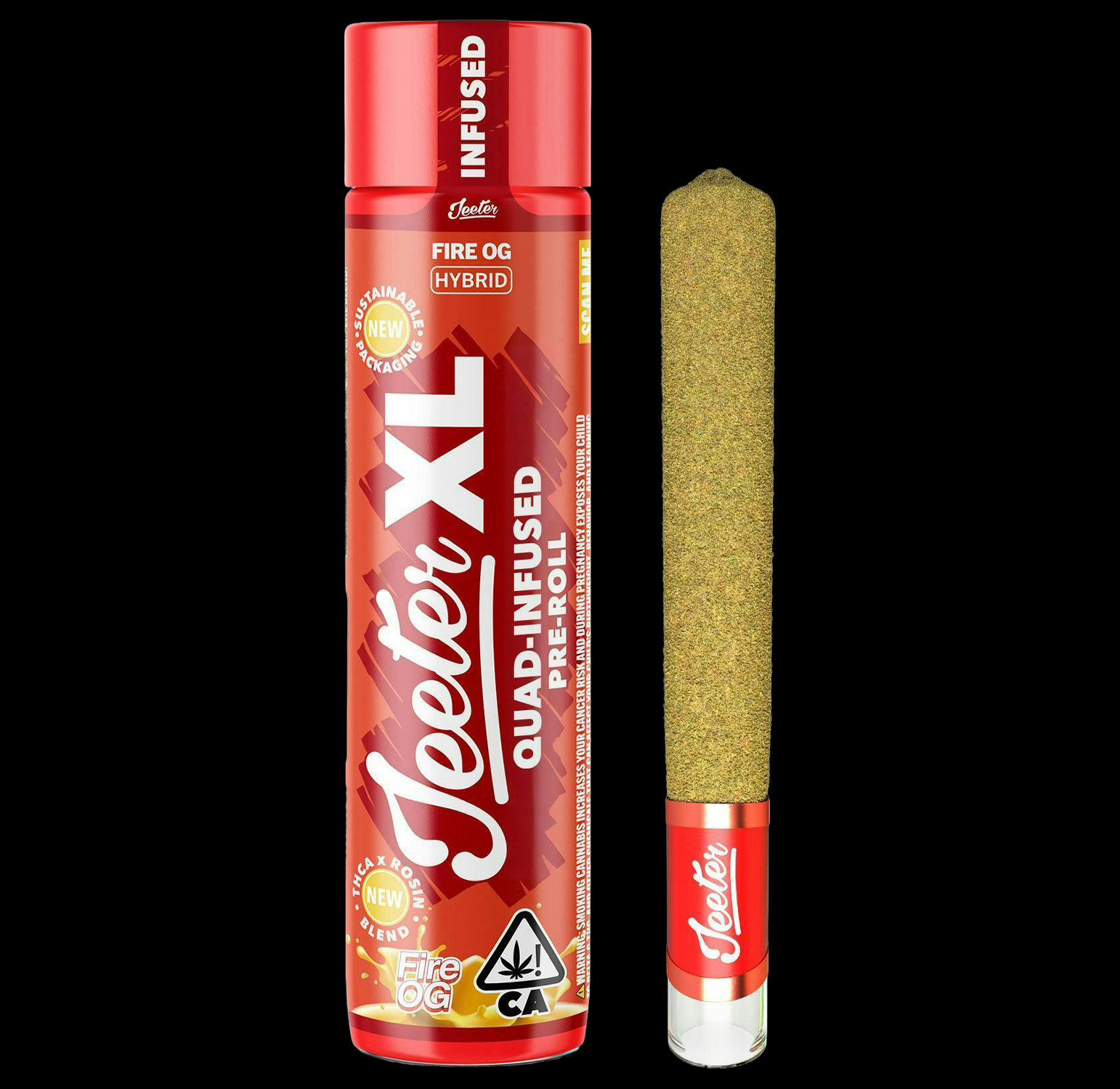 Jeeter XL | Quad-Infused 2g Joint - Fire OG 1 Jeeter XL | Quad-Infused 2g Joint - Fire OG