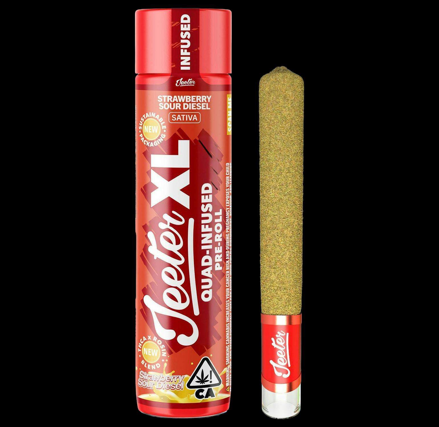 Jeeter XL | Quad-Infused 2g Joint - Strawberry Sour Diesel 1 Jeeter XL | Quad-Infused 2g Joint - Strawberry Sour Diesel