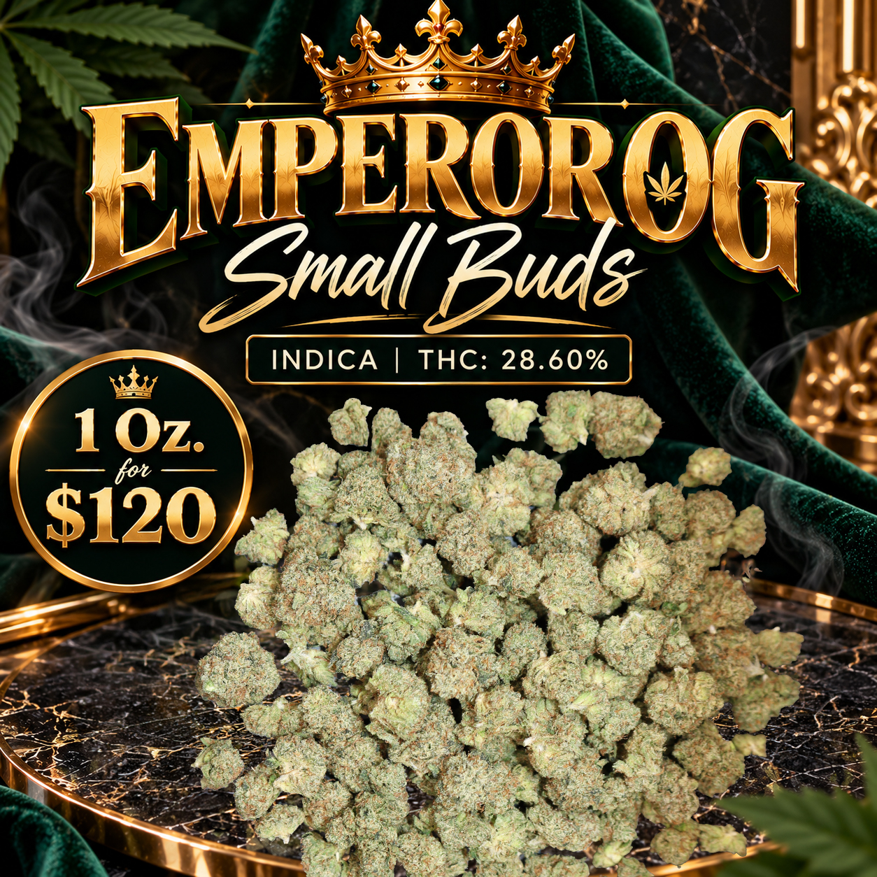 Emperor OG Small Buds - ($120 Oz. Deal) 2 Emperor OG Small Buds - ($120 Oz. Deal) - Image 2