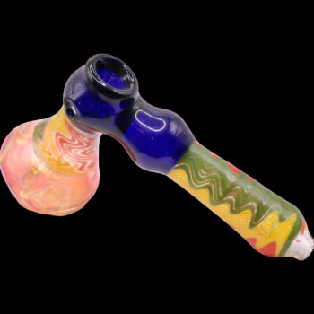 Rasta Thick Glass Medium Hammer Bubbler 5 Rasta Thick Glass Medium Hammer Bubbler - Image 3