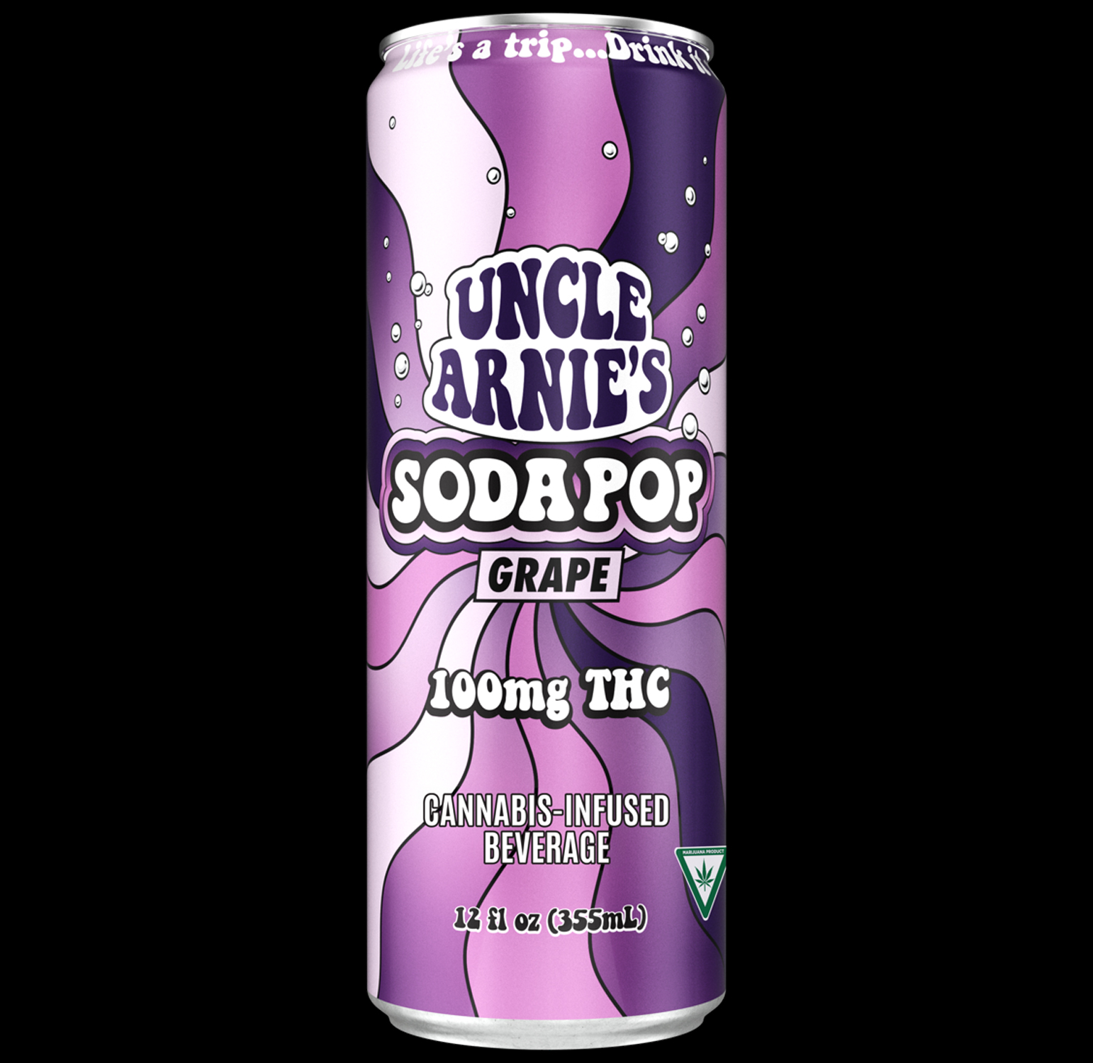 Uncle Arnie's - Grape Soda Pop | Carbonated | 100mg | 12oz 1 Uncle Arnie's - Grape Soda Pop | Carbonated | 100mg | 12oz