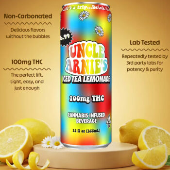 Uncle Arnie's - Iced Tea Lemonade | Non-Carbonated | 100mg | 12oz 5 Uncle Arnie's - Iced Tea Lemonade | Non-Carbonated | 100mg | 12oz - Image 3